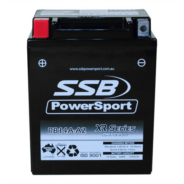 RB14A-A2 SSB XR Series Motorcycle Battery (12N14A-3A)