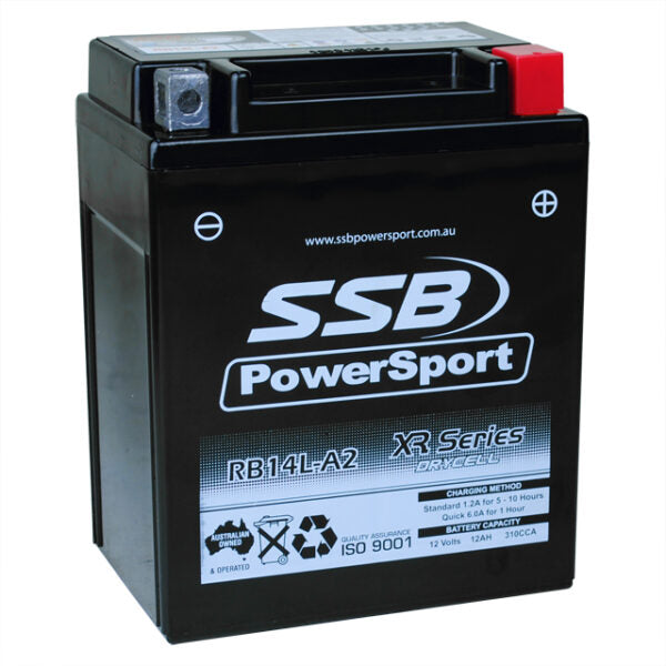 RB14L-A2 SSB XR Series Motorcycle Battery (12N14L-A2)