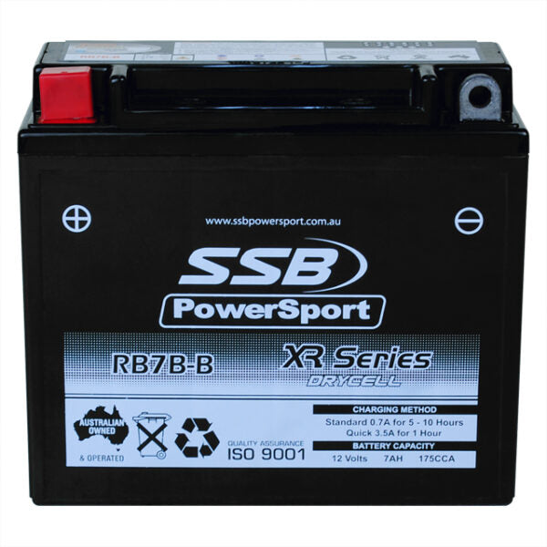 RB7B-B SSB XR Series Motorcycle Battery (YTX7B-BS)