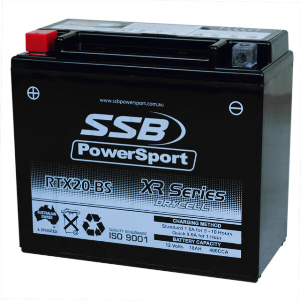 RTX20-BS SSB XR Series Motorcycle Battery
