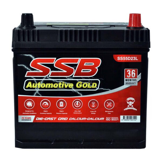 SS55D23L SSB Gold MF Car Battery (D23L)