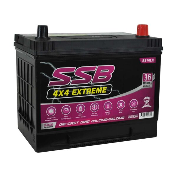 SS70LX SSB 4X4 Extreme 4WD Battery (Group 70L)