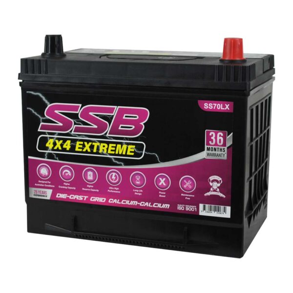 SS70LX SSB 4X4 Extreme 4WD Battery (Group 70L)