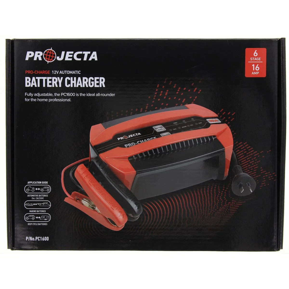 PROJECTA Pro-Charge 16A 12V Battery Charger PC1600