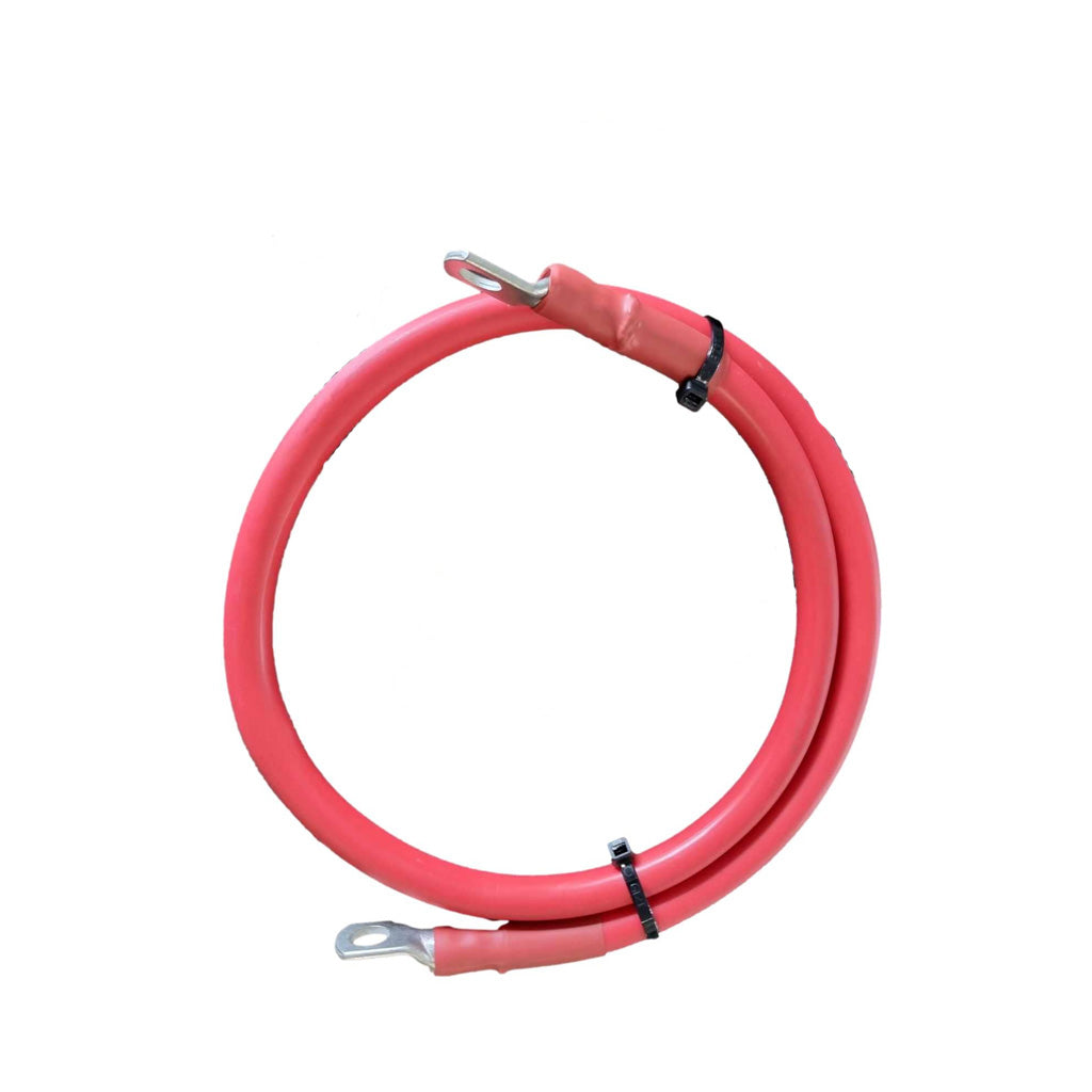 Solar Battery Interconnect Cables 35mm²- Cable Length 300mm Battery Bank Link Cables (Positive & Negative Pair)