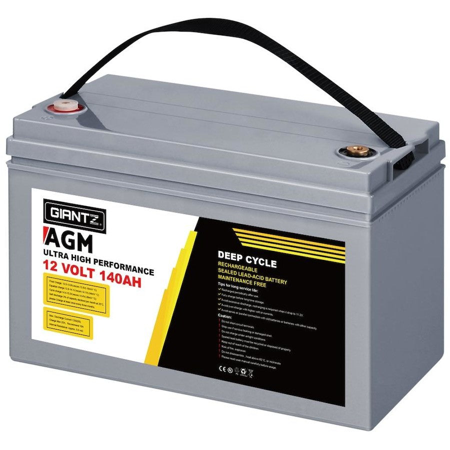 Giantz Power 140AH 12V AGM Deep Cycle Battery