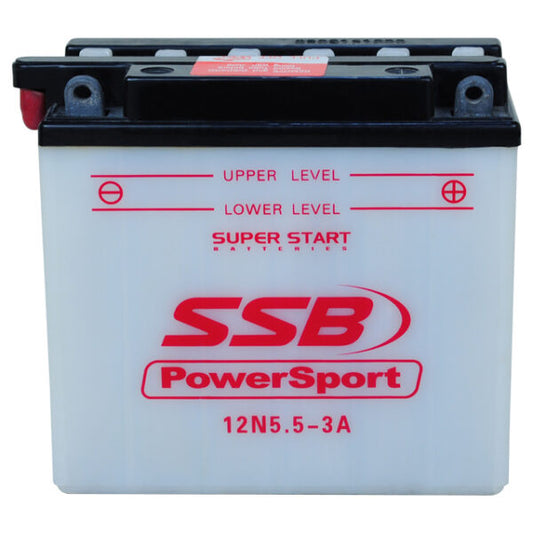 12N5.5-3A SSB Powersport Flooded Motorcycle Battery