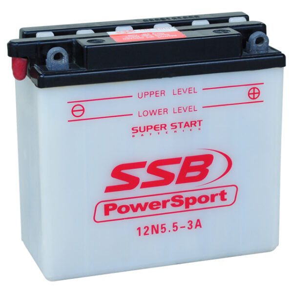 12N5.5-3A SSB Powersport Flooded Motorcycle Battery