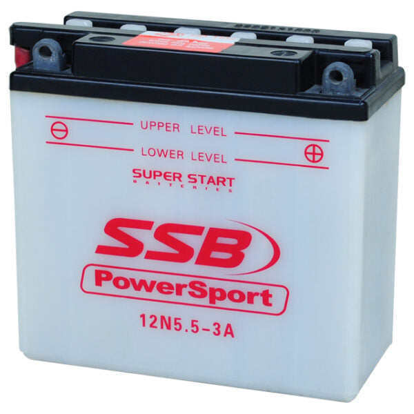 12N5.5-3A SSB Powersport Flooded Motorcycle Battery