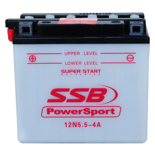 12N5.5-4A SSB Powersport Flooded Motorcycle Battery