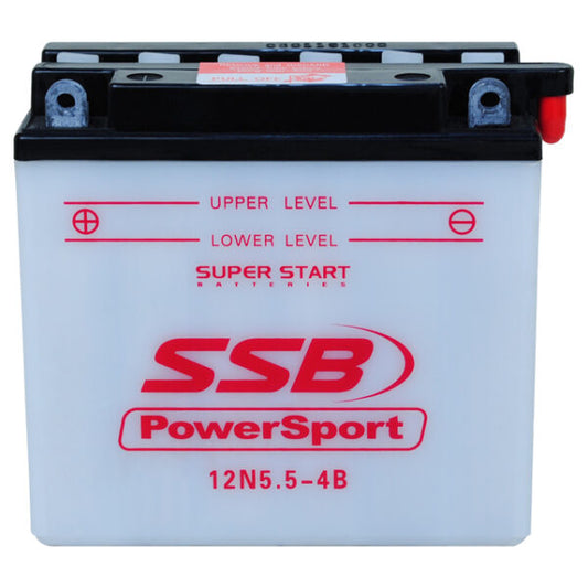 12N5.5-4B SSB Powersport Flooded Motorcycle Battery