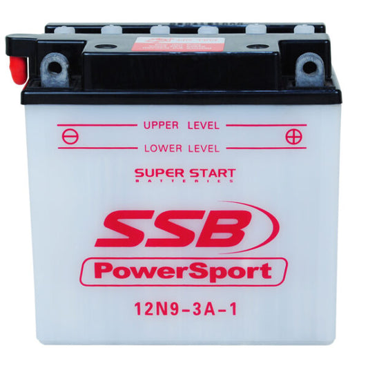 12N9-3A-1 SSB Powersport Flooded Motorcycle Battery