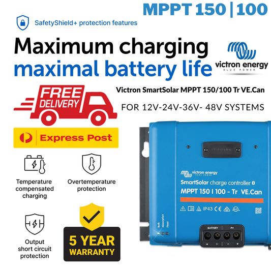 Victron Smart Solar MPPT 150/100 TR VE.Can Solar Charger - Express Post