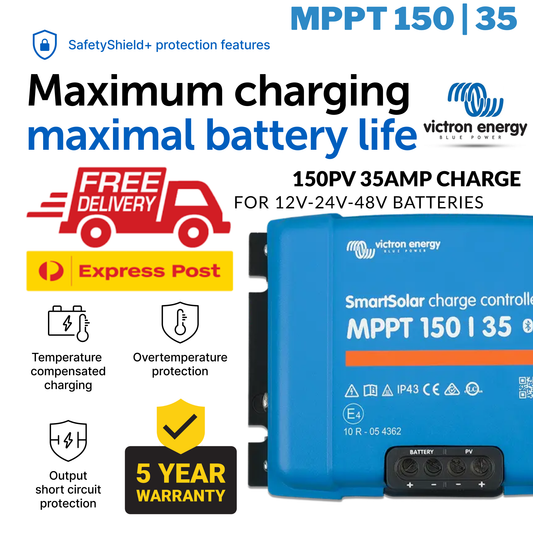 Victron Smart Solar MPPT 150/35 (12/24/48V) Solar Charger - SCC110050210