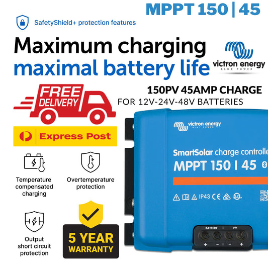 Victron Smart Solar MPPT 150/45 (12/24/48V) Solar Charger -SCC115045212
