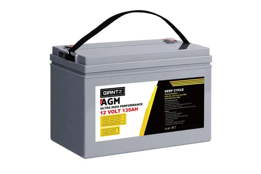 Giantz Power 135AH 12V AGM Deep Cycle Battery