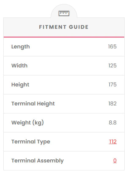 CBC12V22AH Fusion AGM 12V Deep Cycle Battery