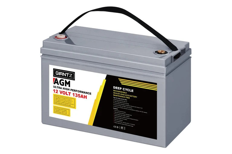 Giantz Power 135AH 12V AGM Deep Cycle Battery