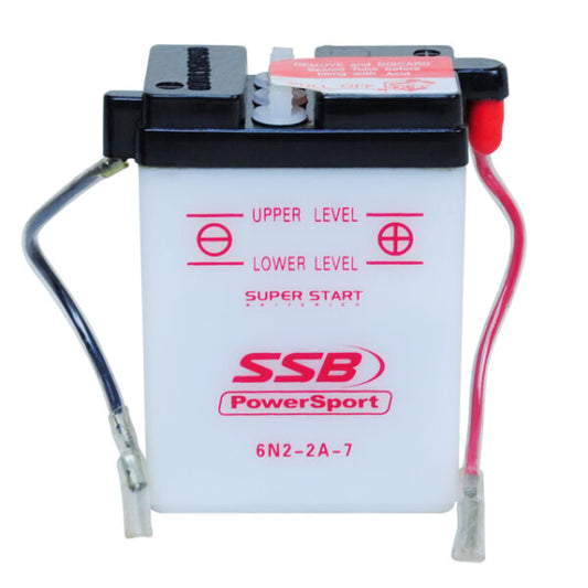 6N2-2A-7 SSB Powersport Flooded Motorcycle Battery