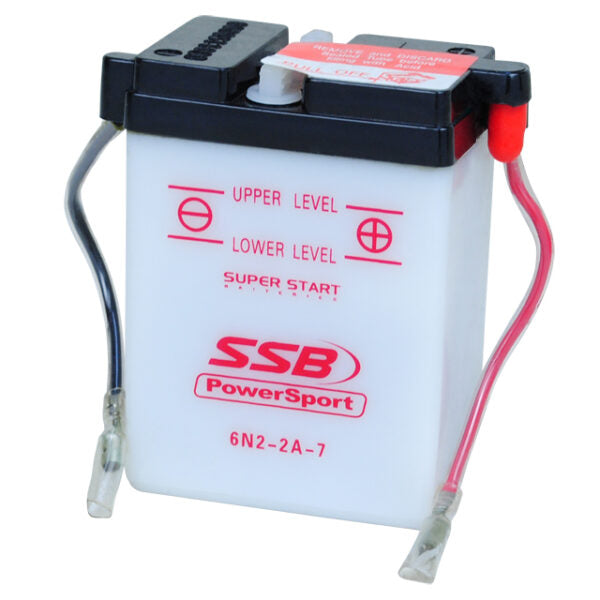 6N2-2A-7 SSB Powersport Flooded Motorcycle Battery