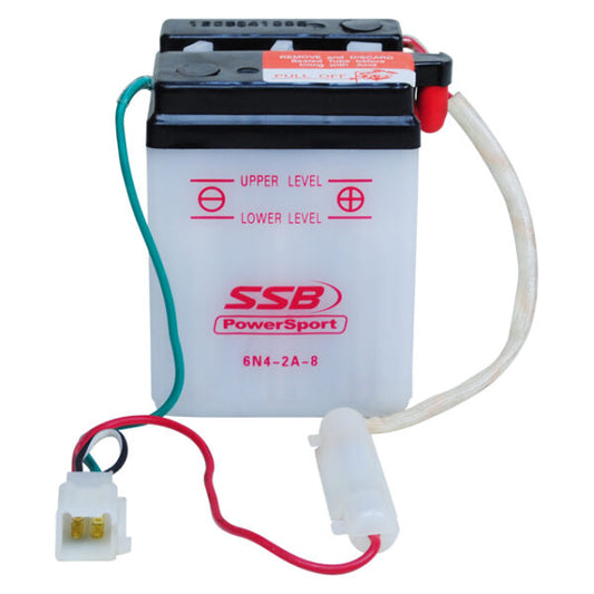 6N4-2A-8 SSB Powersport Flooded Motorcycle Battery