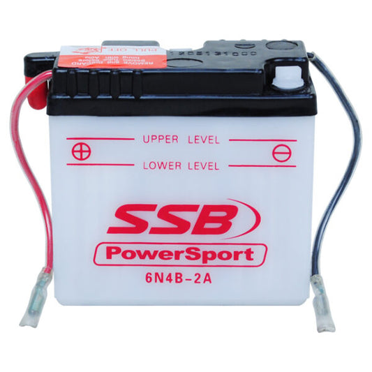 6N4B-2A SSB Powersport Flooded Motorcycle Battery