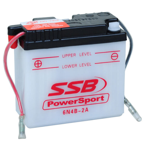 6N4B-2A SSB Powersport Flooded Motorcycle Battery