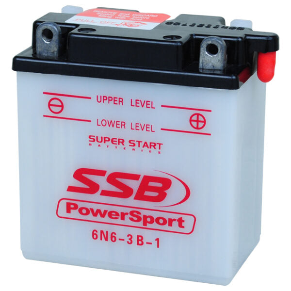 6N6-3B-1 SSB Powersport Flooded Motorcycle Battery