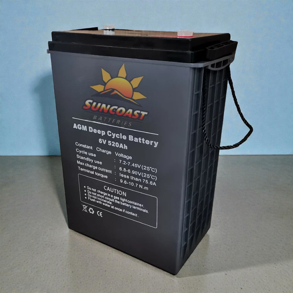 Suncoast VE 520AH 6V AGM Deep Cycle Battery