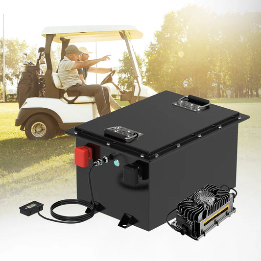 Golf Cart Battery Premium 48V 105Ah LiFePO₄ Golf Cart Battery & 25A Charger Kit
