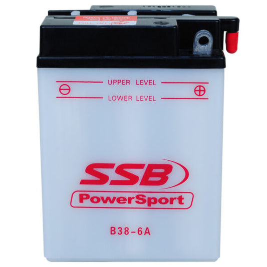 B38-6A SSB Powersport Flooded Motorcycle Battery