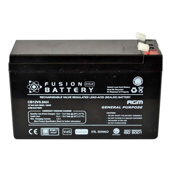 CB12V5.5AH Fusion AGM 12V Deep Cycle Battery