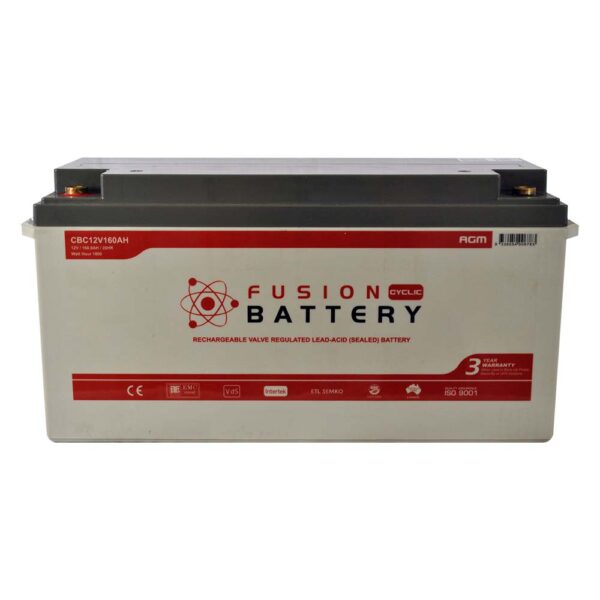 CBC12V160AH Fusion AGM 12V 160Ah Deep Cycle Battery