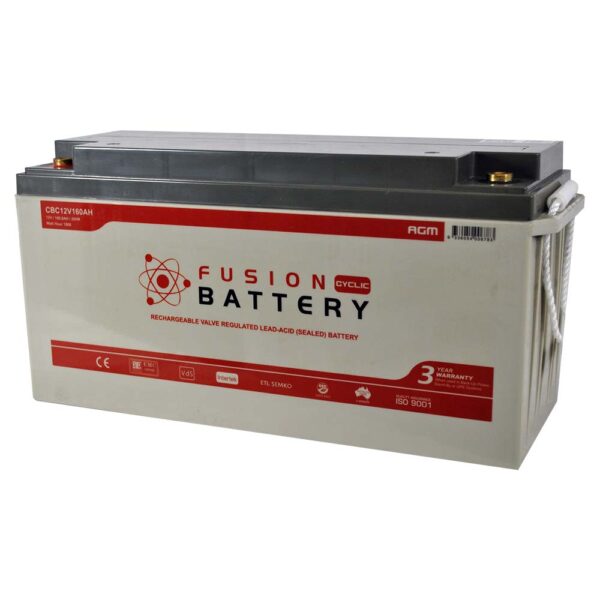 CBC12V160AH Fusion AGM 12V 160Ah Deep Cycle Battery
