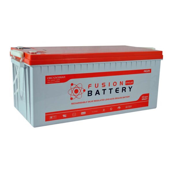 CBC12V200AH Fusion AGM 12V Deep Cycle Battery