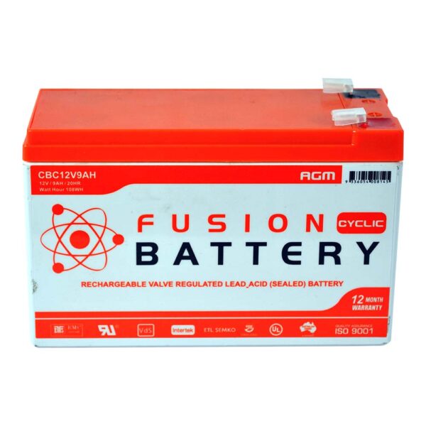 CBC12V9.0AH Fusion AGM 12V Deep Cycle Battery
