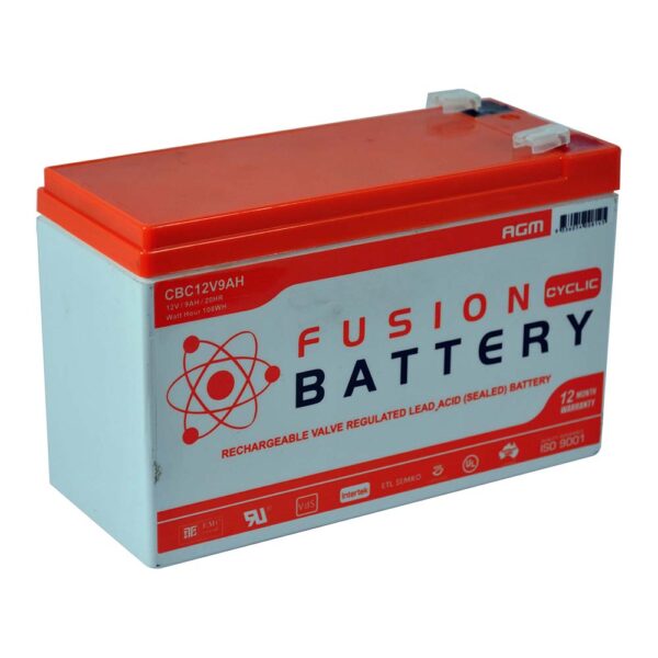 CBC12V9.0AH Fusion AGM 12V Deep Cycle Battery
