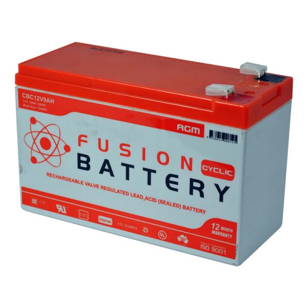 CBC12V9.0AH Fusion AGM 12V Deep Cycle Battery