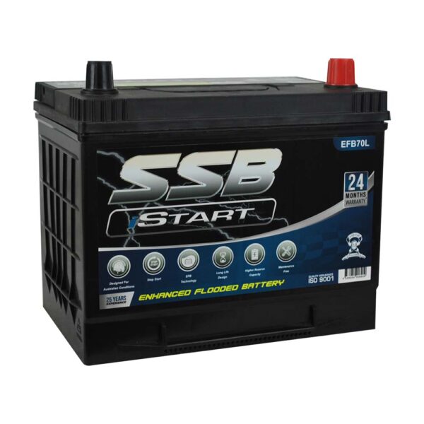 EFB70L SSB Stop Start EFB MF Hybrid Car Battery (DIN70L)