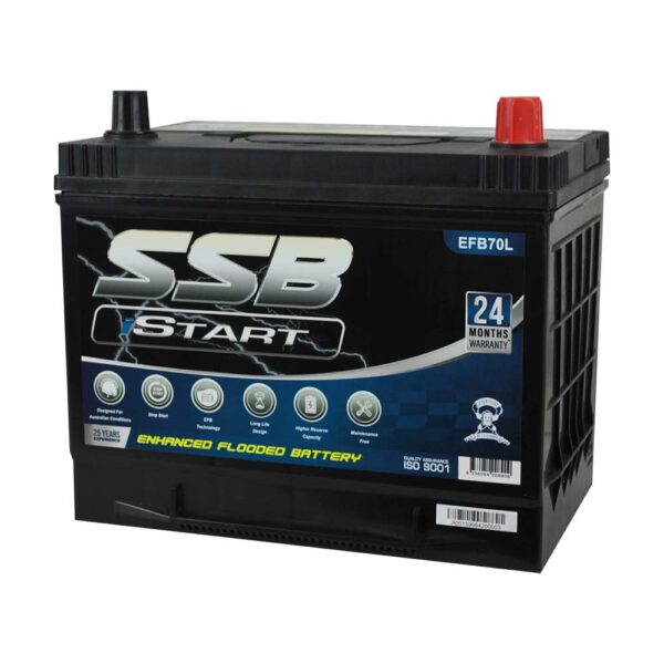 EFB70L SSB Stop Start EFB MF Hybrid Car Battery (DIN70L)