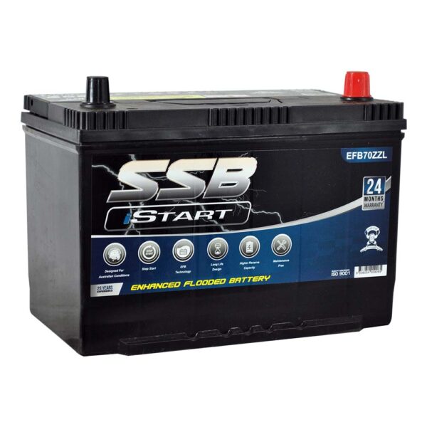 EFB70ZZL SSB Stop Start EFB MF Car Battery (70ZZL)