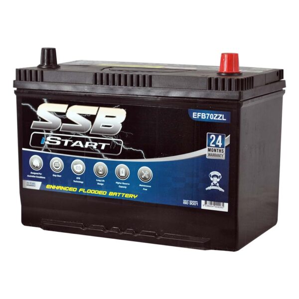 EFB70ZZL SSB Stop Start EFB MF Car Battery (70ZZL)
