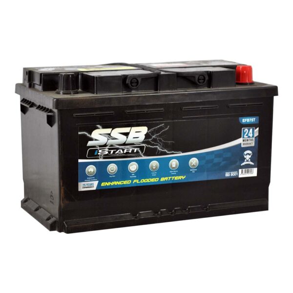 EFB75T SSB Stop Start EFB MF Car Battery (DIN75T)