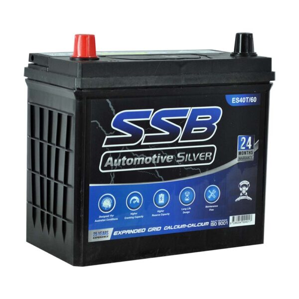 ES40T/60 SSB Silver MF Car Battery