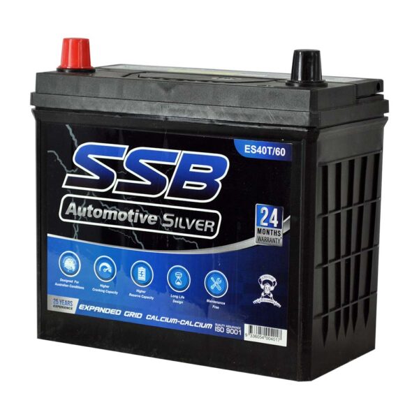 ES40T/60 SSB Silver MF Car Battery