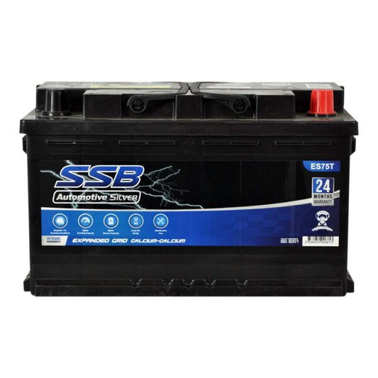 ES75T SSB Silver MF Car Battery