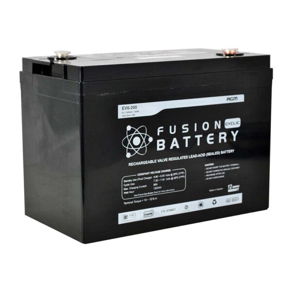 EV6-200 Fusion Electric Vehicle 6V Deep Cycle Battery