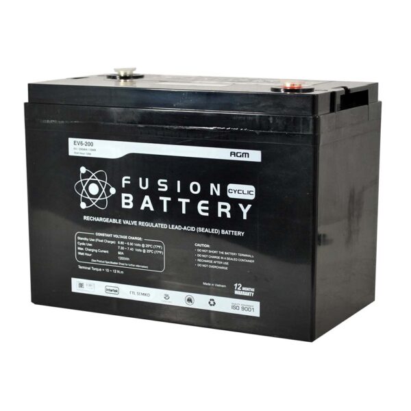 EV6-200 Fusion Electric Vehicle 6V Deep Cycle Battery