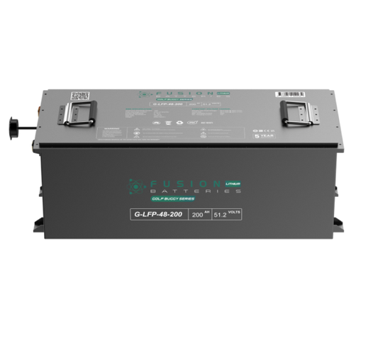 G-LFP-48-200 Fusion 48V 200AH Lithium Deep Cycle Battery Golf Buggy