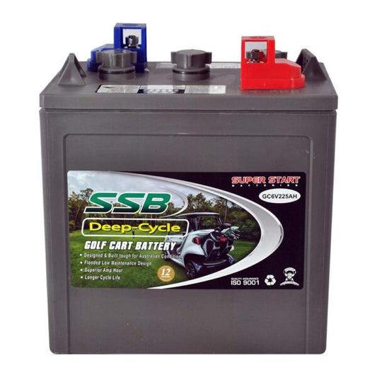 GC6V225AH SSB Golf Cart Deep Cycle Battery (6V)